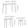 Nesting tables with stools set of 4 New Image 3