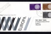 1970 Ireland Europa (CEPT) Commemorative Stamps Illustrated Irish TImes First Day Cover (FDC)