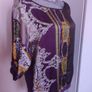 ZOI Women purple khaki top size M UK14 EU42 Postage included Image 2