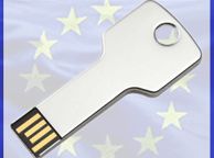 main image for ad New 8 GB USB Silver Key Shape Flash USB Memory Stick Pen Drive 8G #180