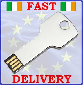 New 8 GB USB Silver Key Shape Flash USB Memory Stick Pen Drive 8G #180