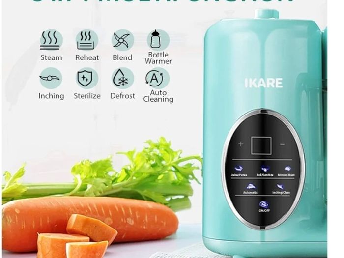 IKARE Baby Food Maker 8 in 1 Steamer, Blender, Grinder