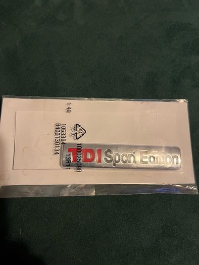 GT TDI Sport Edition sticky signs for car