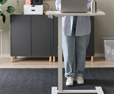 laptop standing desk 68x36 white