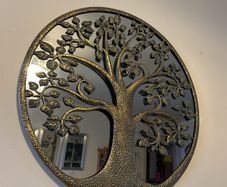 Tree of Life  Mirror home decor design Antique brass 3D style