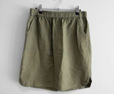 Pre Owned Dunnes Stores Khaki Linen Blend Skirt