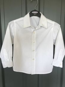 Mothercare longsleeved white shirt aged 2 - 3 years