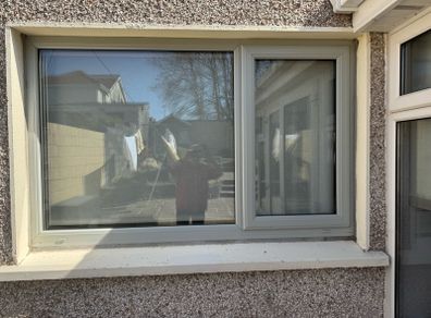 Triple glazed casement window