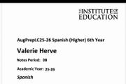 Institute of education h1 Spanish notes