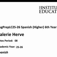 Institute of education h1 Spanish notes