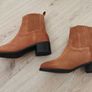 New Genuine suede ankle boots tan size 5/38 Image 7