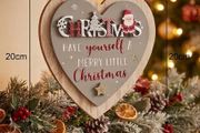 "Have Yourself A Merry Little Christmas" Santa Heart Plaque