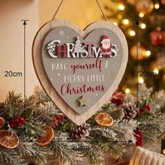 "Have Yourself A Merry Little Christmas" Santa Heart Plaque