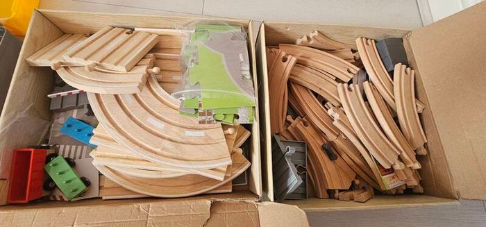 wooden blocks railway motorway road