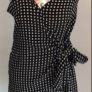 dress nasty gall wrap effect dress size 12 black & white Image 4