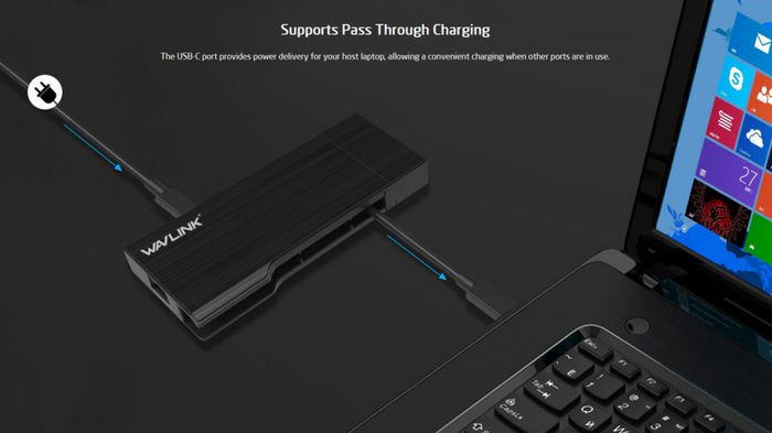 Wavlink USB 3.1 Type-C Mini Docking Station Power Delivery/HDMI UHD 4K/Card Reader/Gigabit Ethernet (Brand New/Warranty)