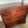 Mahogany 4-Drawer Chest of Drawers  Brass Handles Image 3