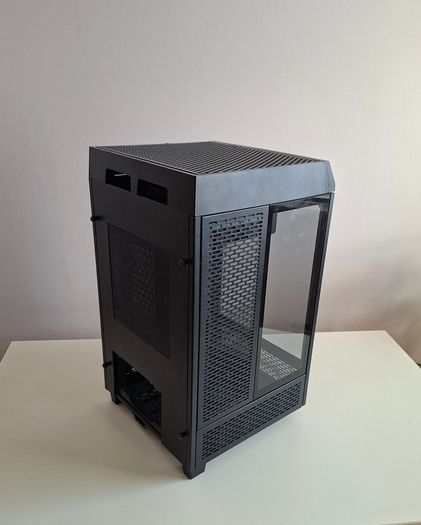 Thermaltake The Tower 100 Mini Chassis Tempered Glass PC Gaming Case - Black
