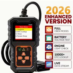 Car Code Reader, Multi-Language, Real-Time Data Stream, Voltage Detection,
