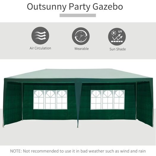 6x3 m Gazebo Marquee-Green (FREE SHIPPING)