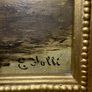 Pair of 19th C. Italian Oil Paintings by Ernesto Jolli - In Original F.G. Davis Belfast Frames Image 10