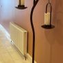 Premium Castillo Collection Solid Wrought Iron Double Floor Lamp Image 3