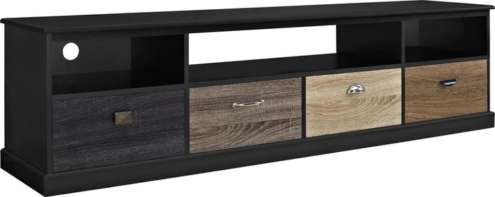 Mercer Tv Console Multicolour Drawers 65" Black - 1773196pcomuk