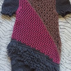 Black Knitted Dress. Size 10
