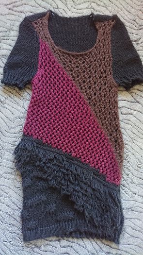 Black Knitted Dress. Size 10