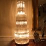 Pair of Eichholtz Tiered Crystal Table Lamps - Art Deco Style Image 5