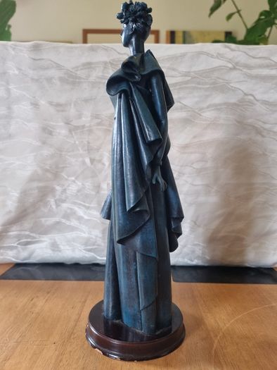 Art deco style large statue of a woman