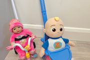 Baby doll push car bundle