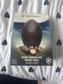 guinness dark chocolate rugby ball Easter egg