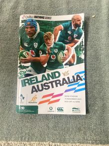 Ireland v Australia rugby programme 15/11/2025