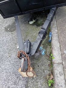 car trailer 8x4 single axle in perfect condition