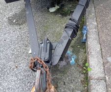 car trailer 8x4 single axle in perfect condition