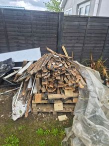 fire wood and shed