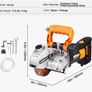 Electric Wall Chaser, Wall Groove Cutting Machine 133mm, Groove Cutting Machine Depth 42mm, Wall Slotting Machine 2500W, Wall Cutting Cutter Machine with Water Pump Image 2