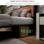 King Size Bed Frame with Storage Wooden Headboard Image 4