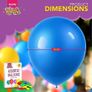 70pk Premium Latex Multicoloured Balloons Image 3