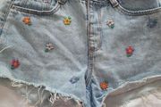 embroidered shorts