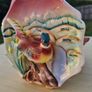 Napco Ceramic 3D Ring- Pheasant Wall Hanging Plaque Japan Image 4