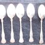 Kings Silver Plated Dessert Spoons X5 Image 2