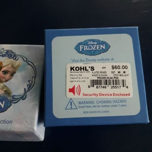 Brand new disney frozen pendant and chain