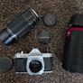 pentax k1000 with 80-200 zoom lens MINT Image 2