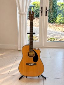 Fender CD-60SCE Acoustic Electric Guitar (Natural)