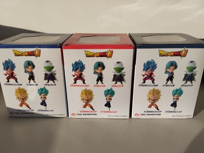 Dragon Ball Super Chibi Masters  3 Figure Lot