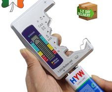 Digital Battery Tester Capacity Gauge Universal AAA AA Button Cell Analyzer