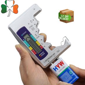 Digital Battery Tester Capacity Gauge Universal AAA AA Button Cell Analyzer