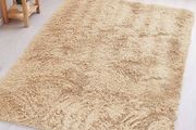 FREE EXPRESS SHIPPING Homeware Fluffy Bedroom Rug Small Beige Area Rugs 50x80 cm for Living Room Plush Carpet Modern Soft Shaggy Pile Faux Fur Rug for Home